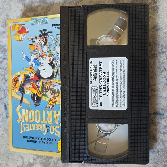 50 Of The Greatest Cartoons Vintage‎ VHS - Picture 3 of 3